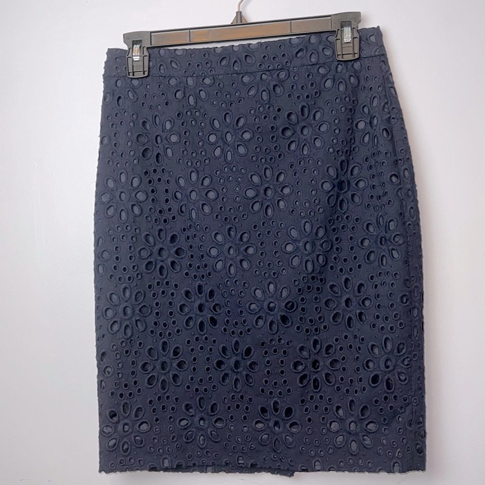 J.Crew  The Pencil Skirt Navy Blue